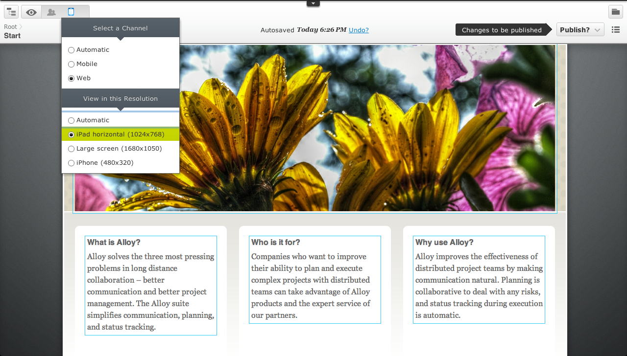 Edit view in EPiServer 7 Preview