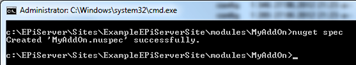 nuget spec