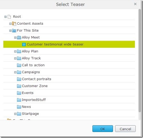 SelectTeaser