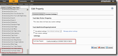 Adding playlist location to YouTube Video composer block properties
